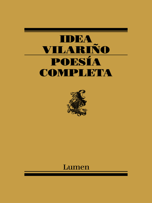 Detalles del título Poesía completa de Idea Vilariño - Disponible